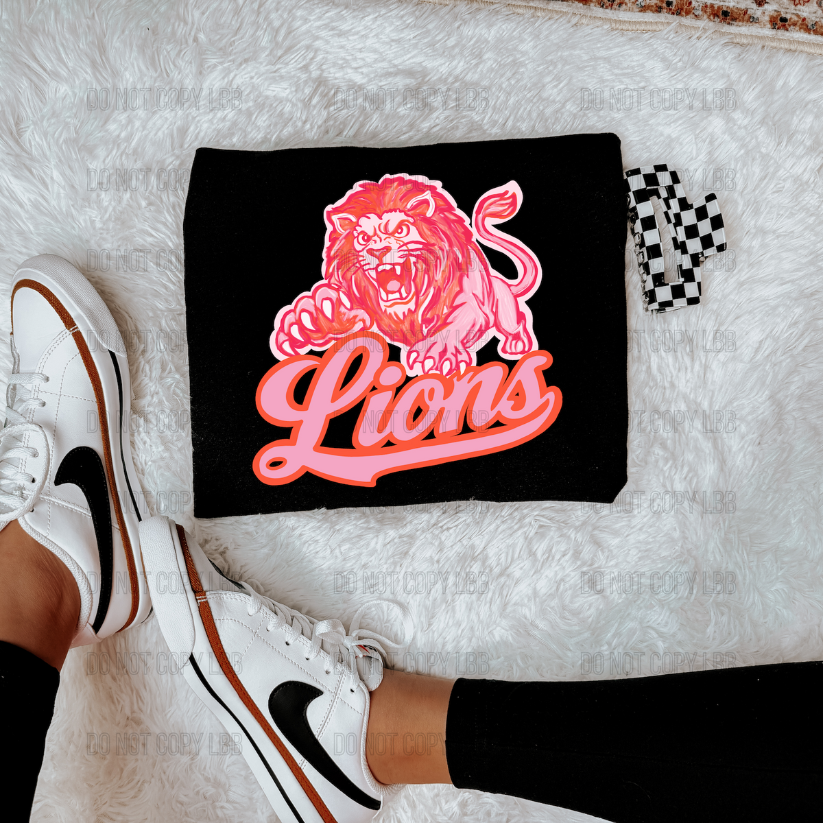 Lions PINK & ORANGE DTF TRANSFER