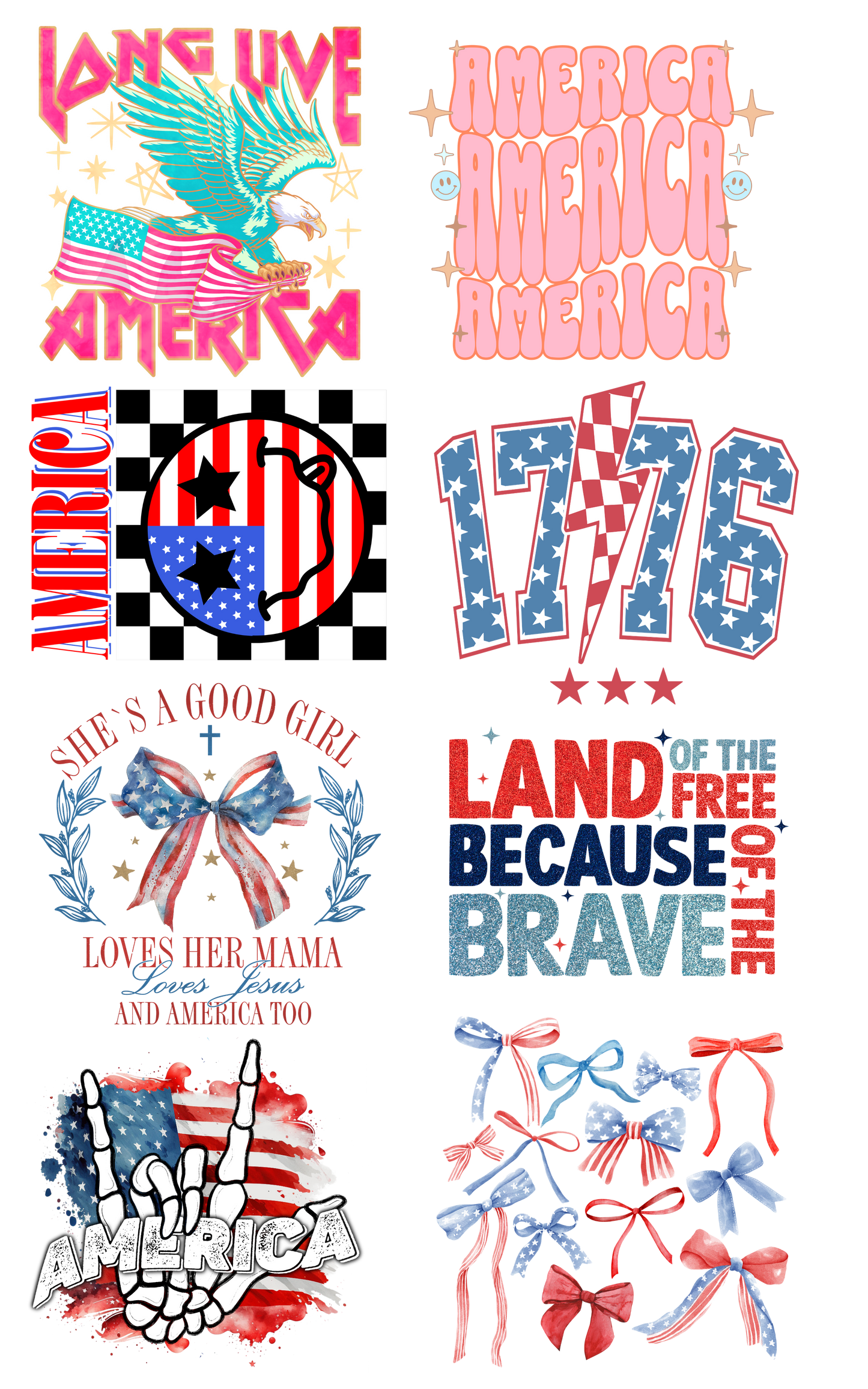 30x48 AMERICA GANG SHEET