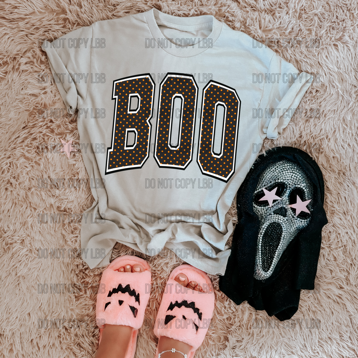 Boo polka DTF TRANSFER