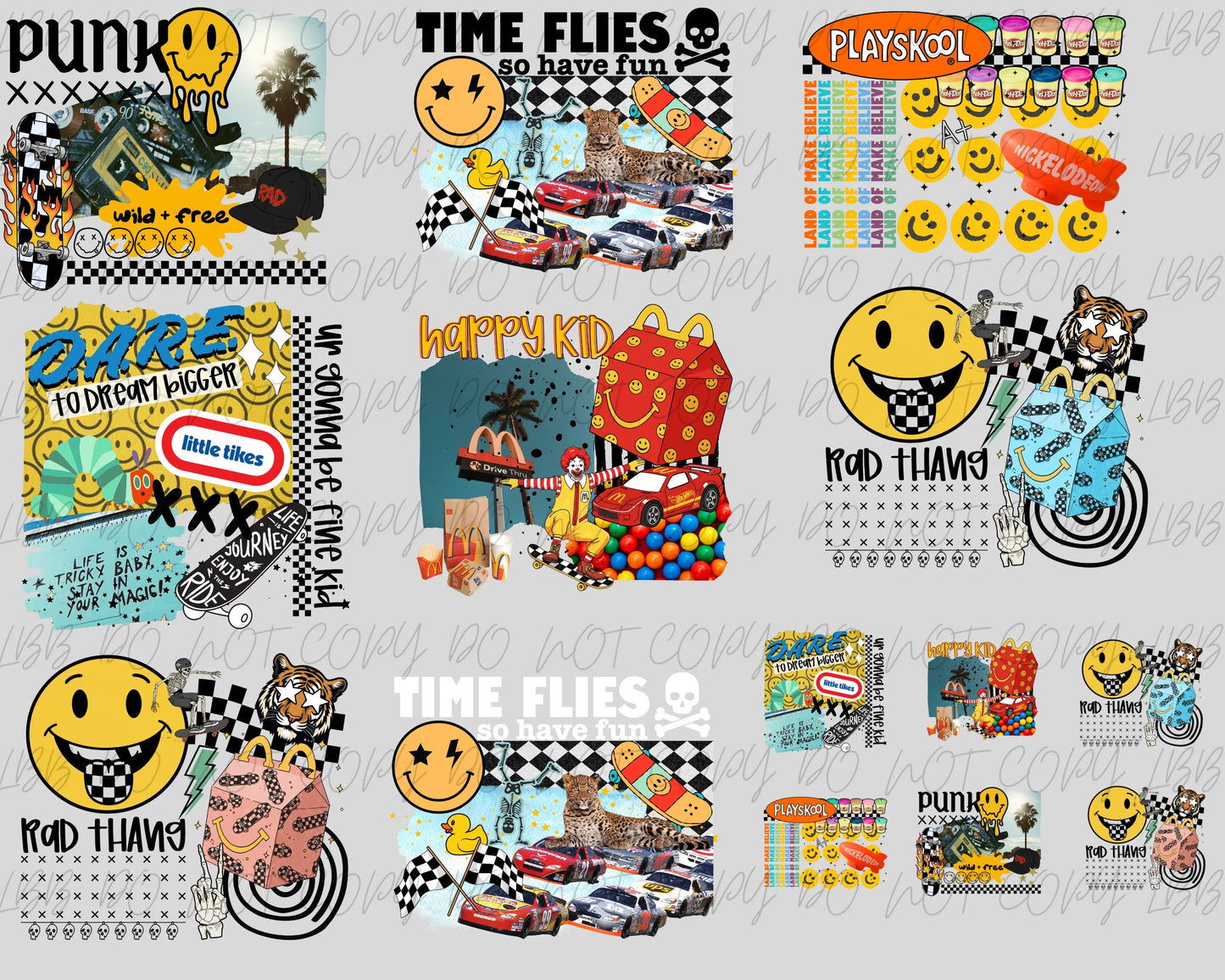30x24 Kiddos Collage premade gangsheet