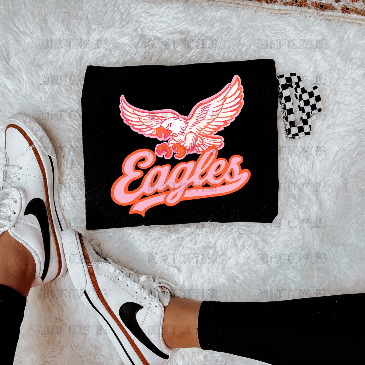 Eagles PINK & ORANGE DTF TRANSFER