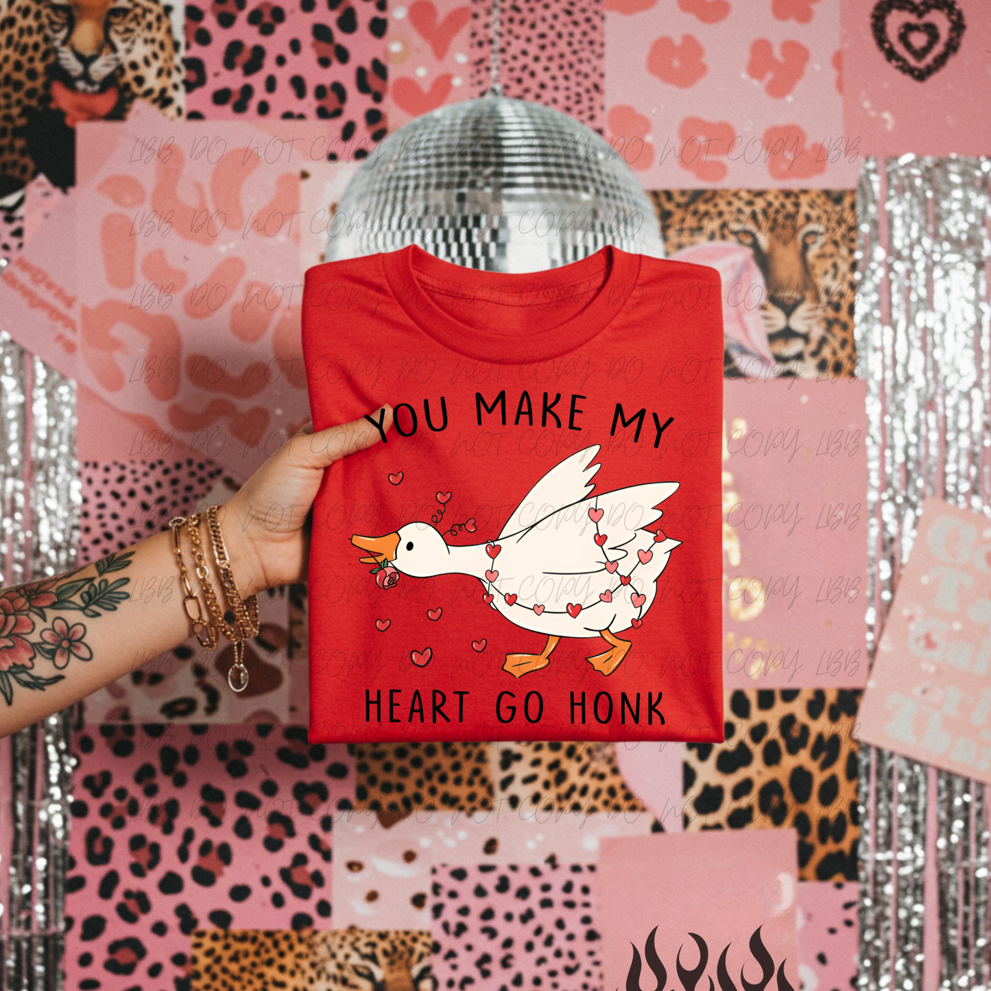 You make my heart go honk DTF TRANSFER