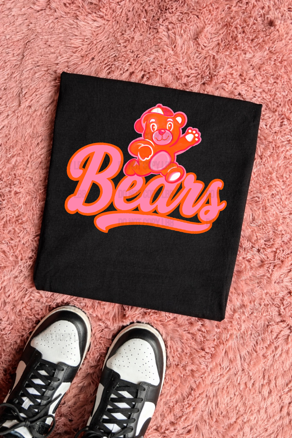 Bears PINK & ORANGE DTF TRANSFER