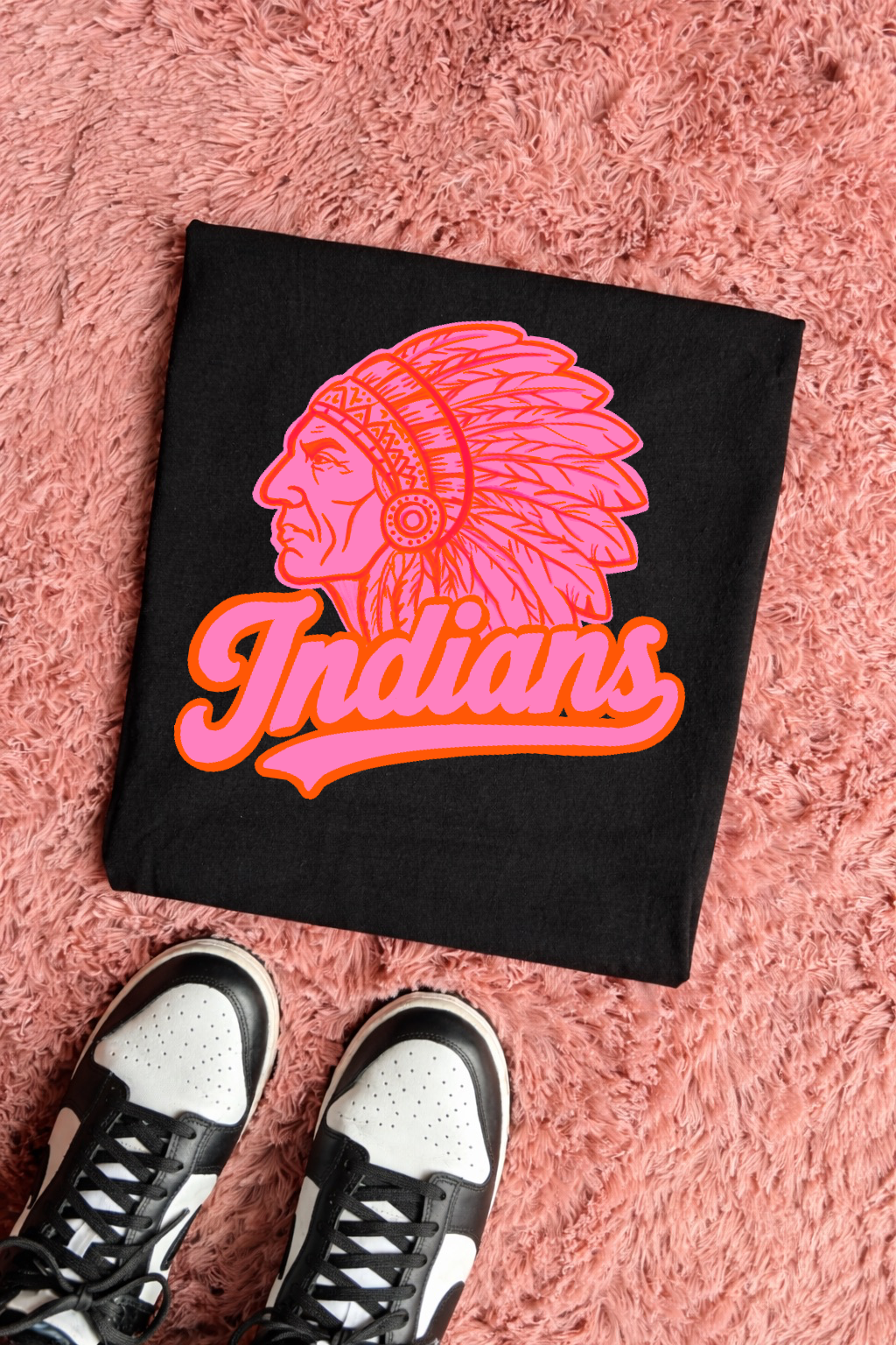 Indians PINK & ORANGE DTF TRANSFER
