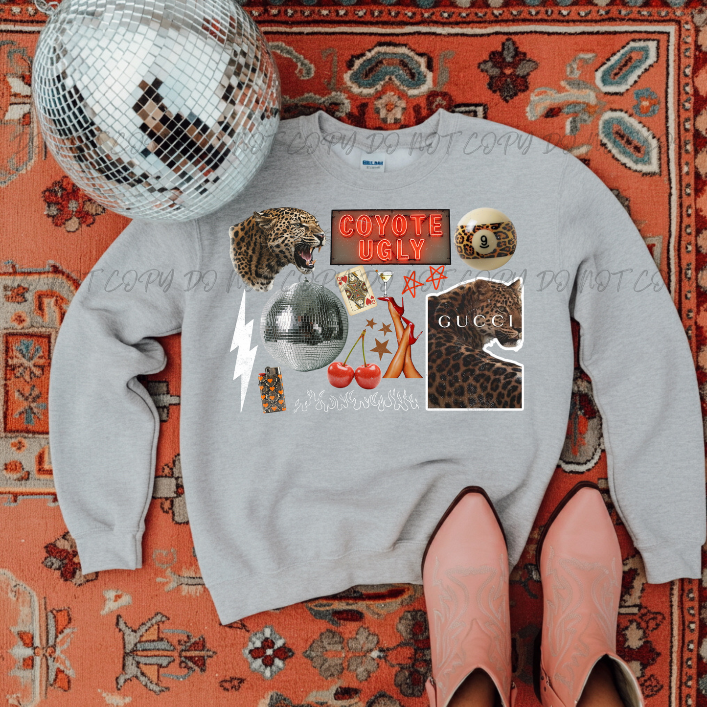 Coyote Ugly Collage DTF Transfer