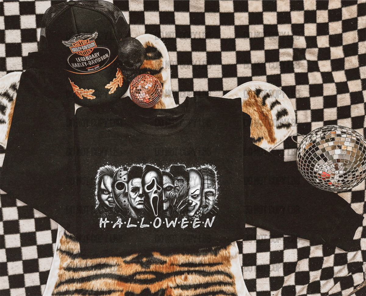 Halloween halftone DTF TRANSFER