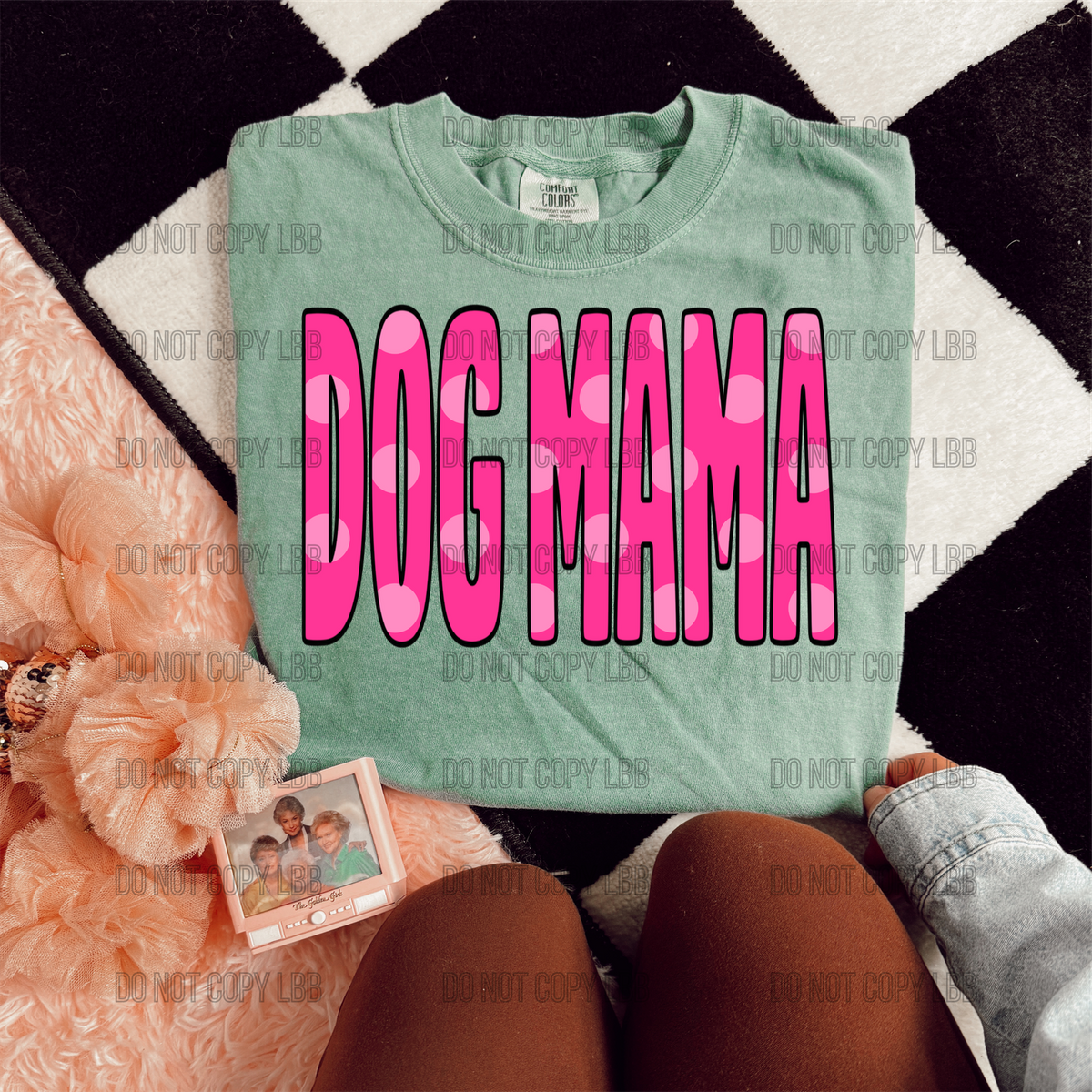 Dog mama polka DTF TRANSFER