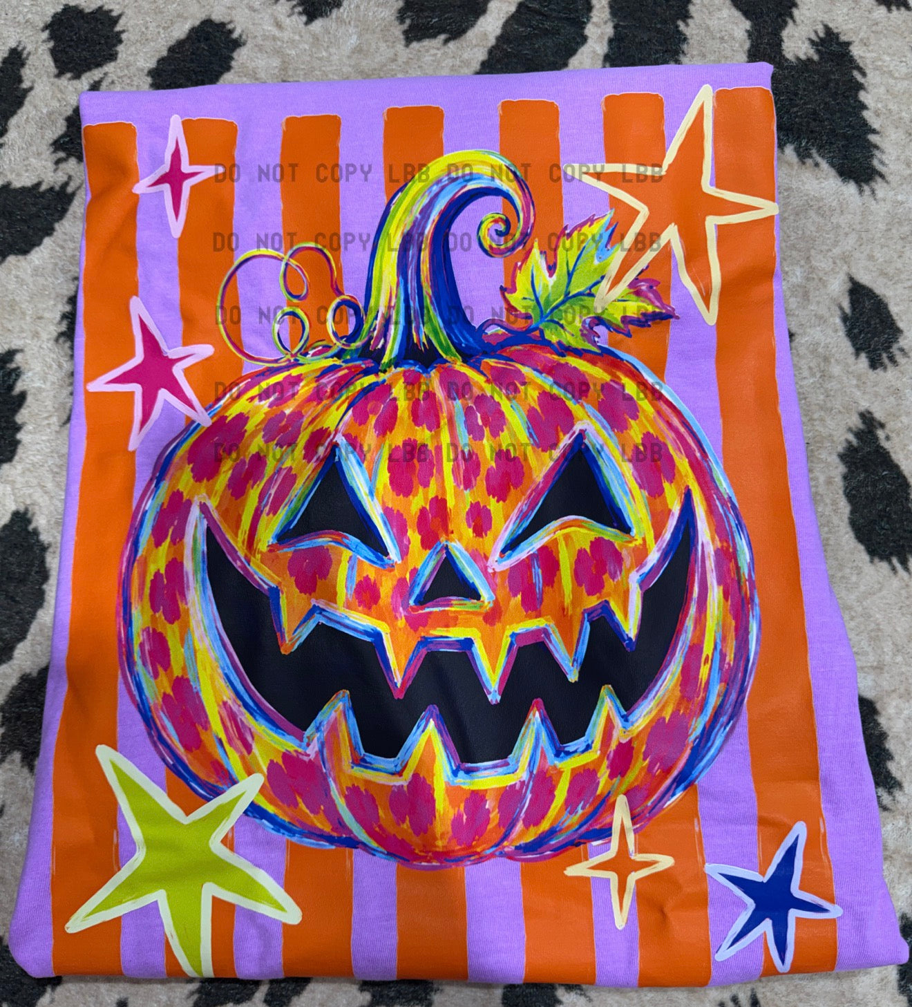 Funky striped pumpkin shirt