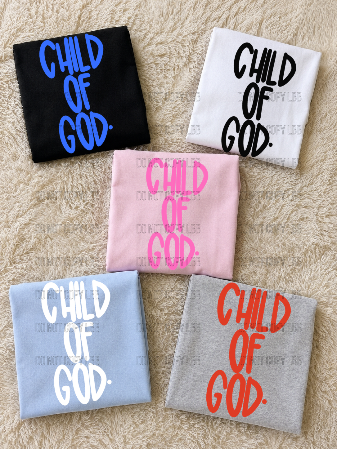 Child of God RED DTF TRANSFER