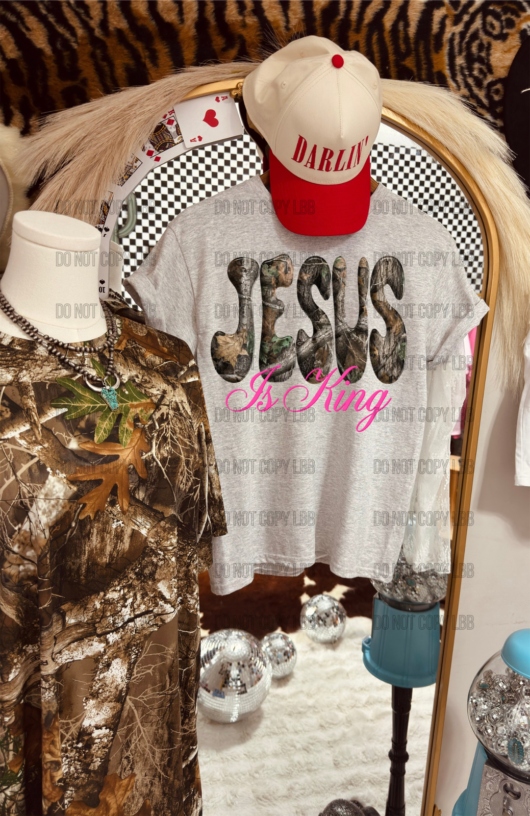 Jesus is king BLUE DTF TRANSFER