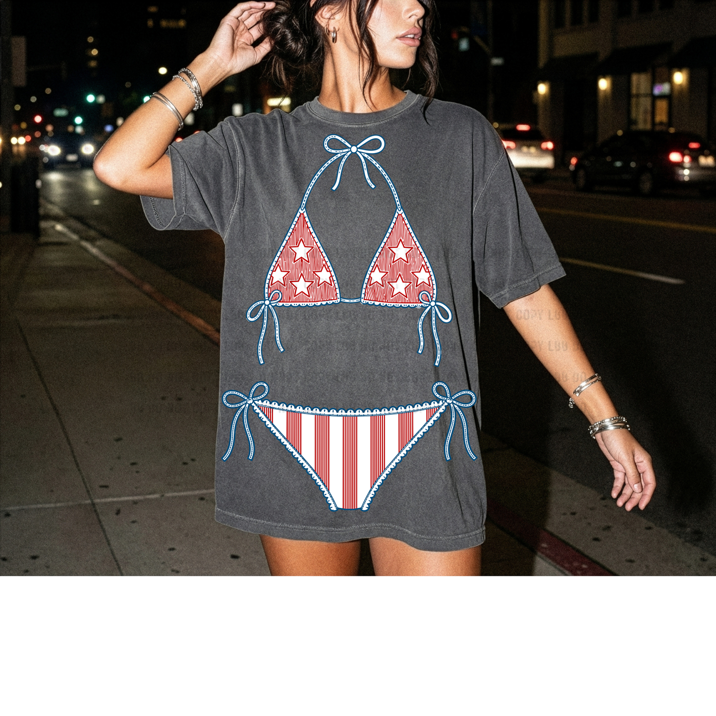 RED STAR merica’ bikini