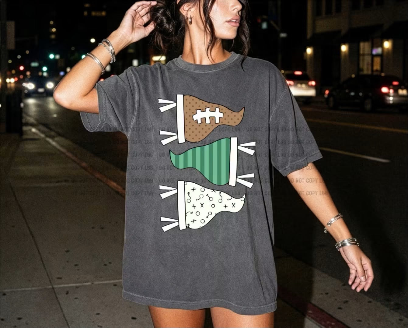 Football flag DTF TRANSFER