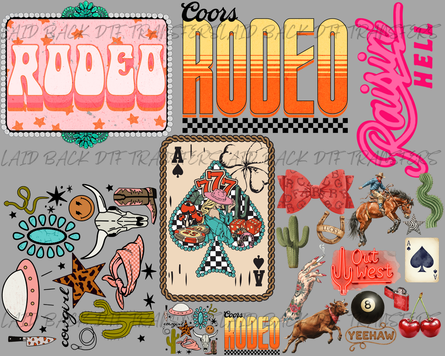 30x24 Rodeo PREMADE DTF GANGSHEET