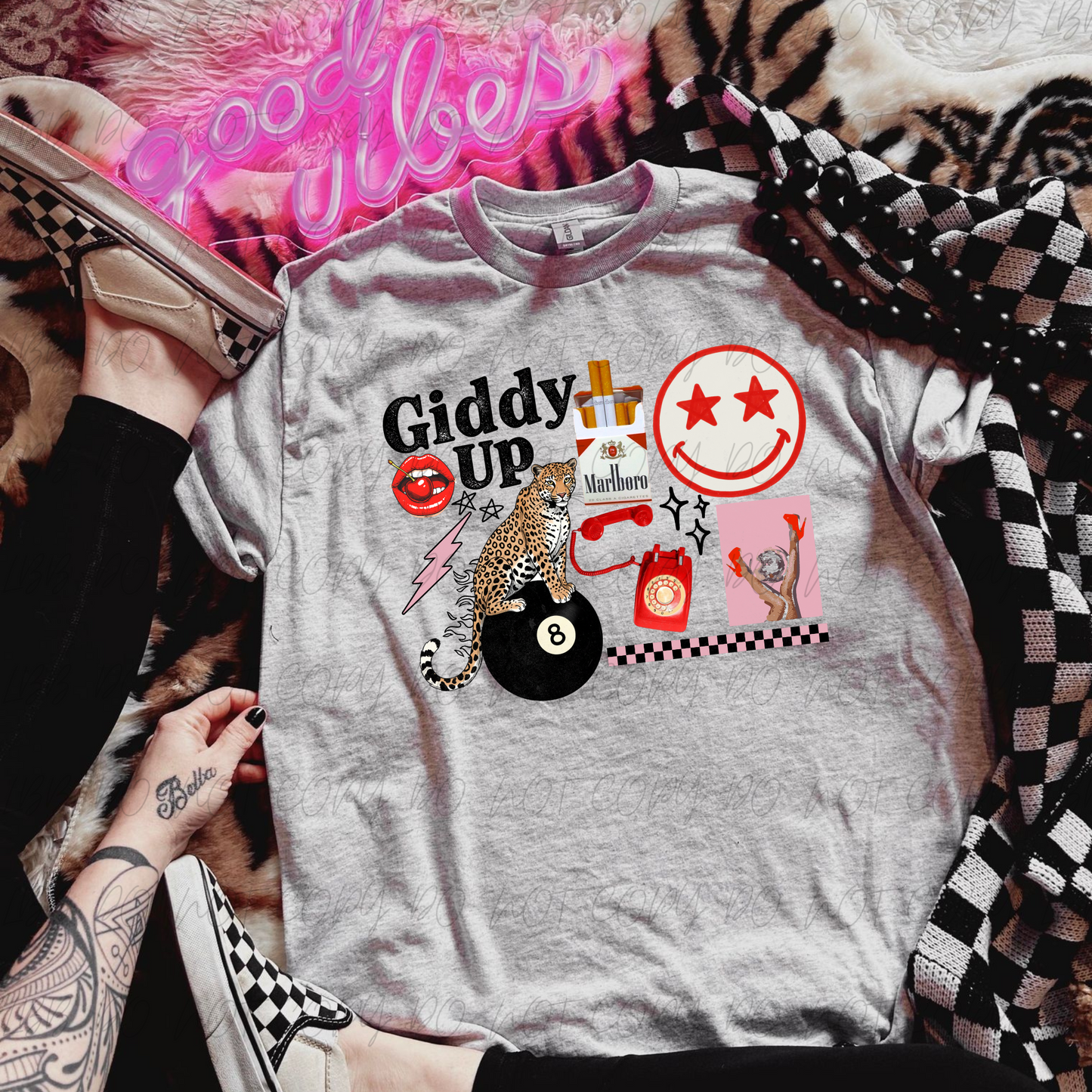 Giddy Up Collage DTF TRANSFER
