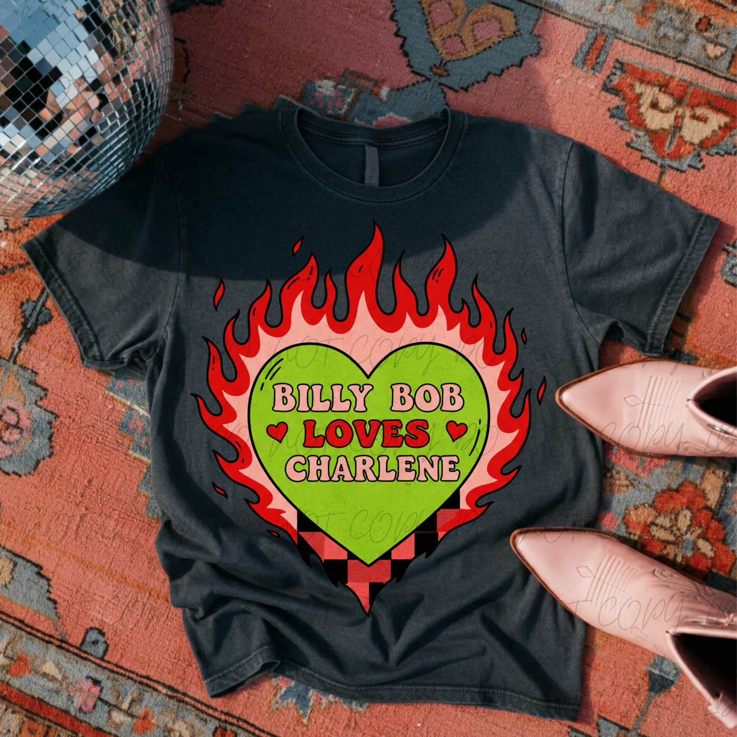 Billy Bob Loves Charlene Tshirt&Sweatshirt