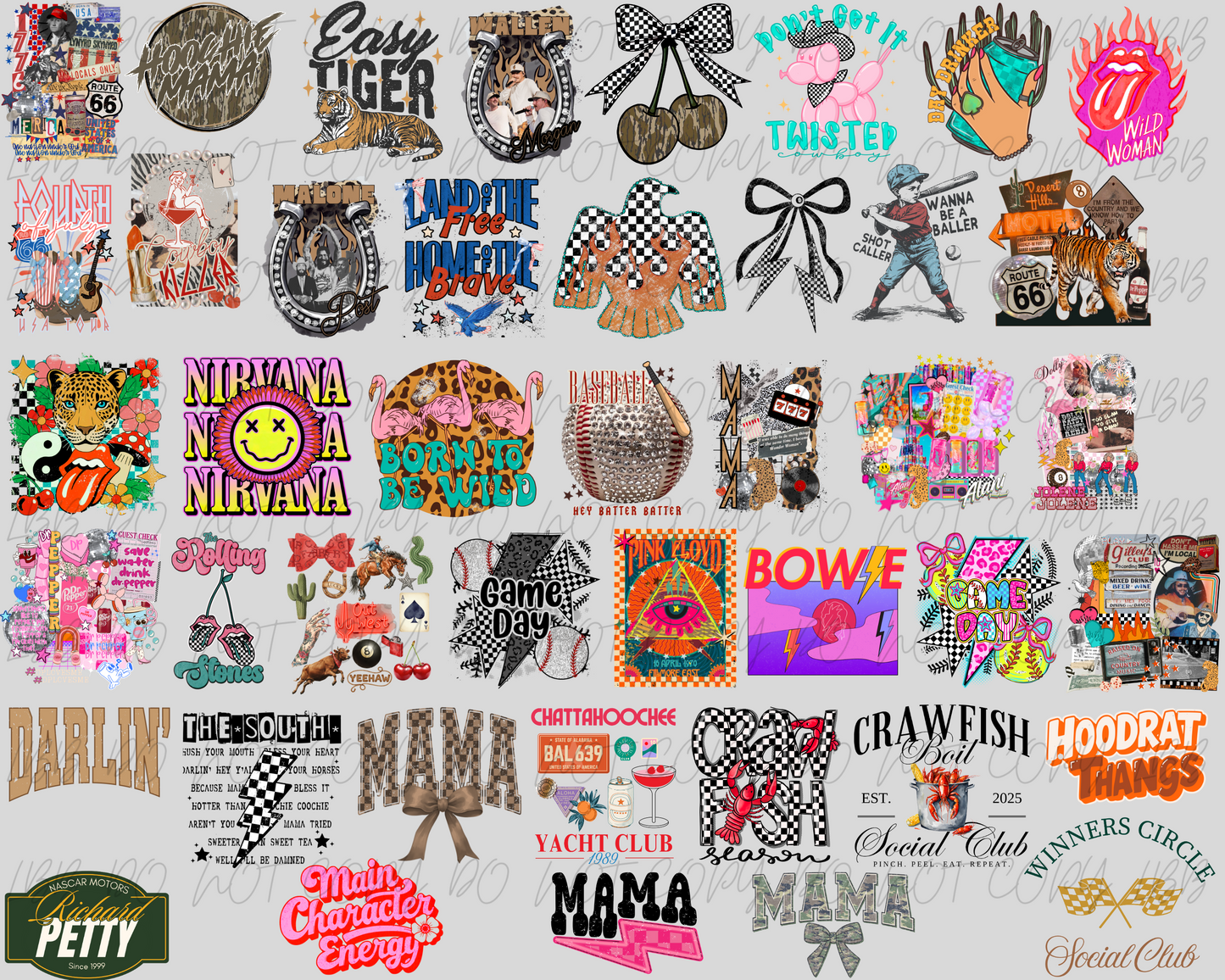 30X24 Trucker Hat Patches PREMADE GANG