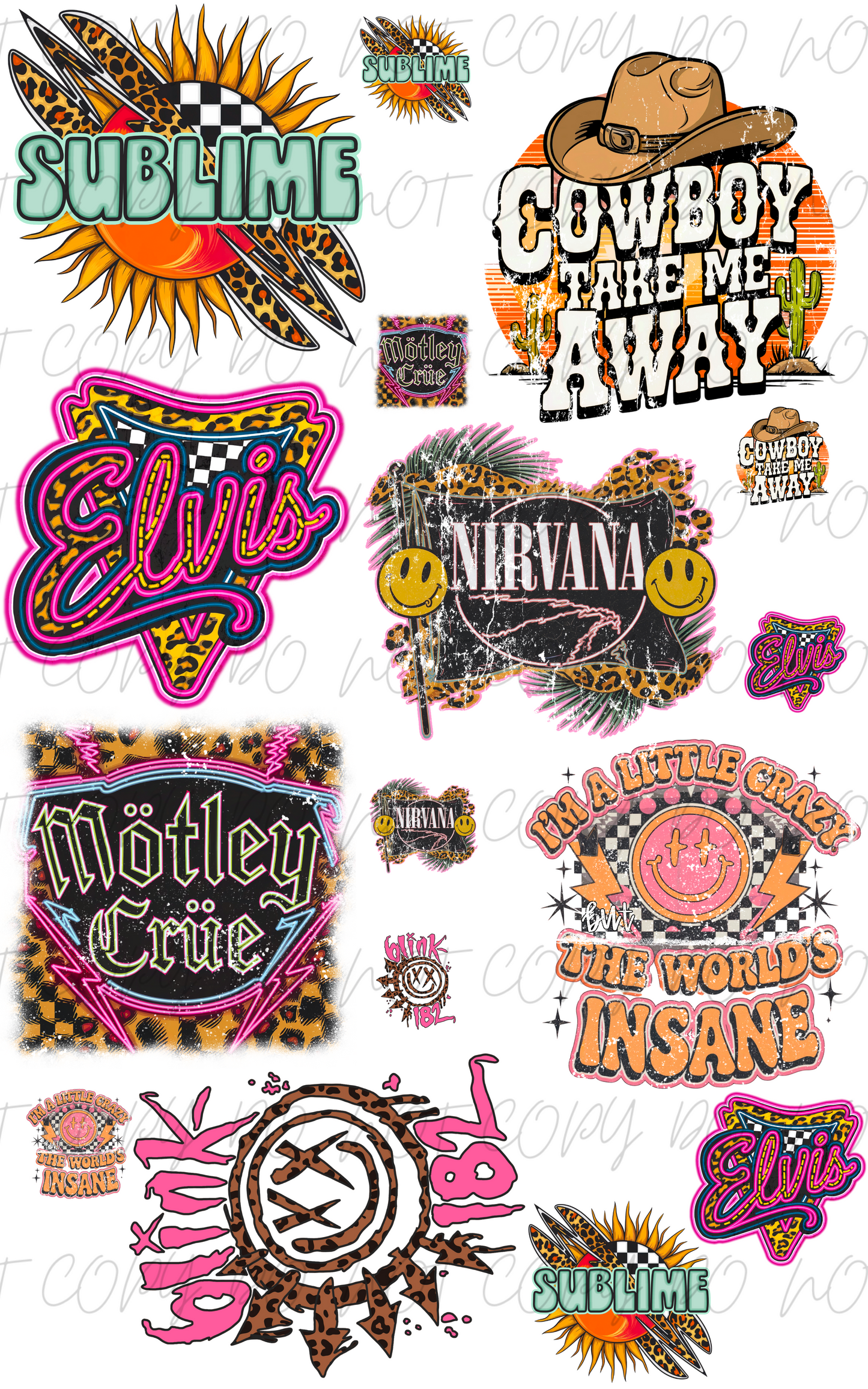 30"x48" Neon Concert Season PREMADE GANGSHEET