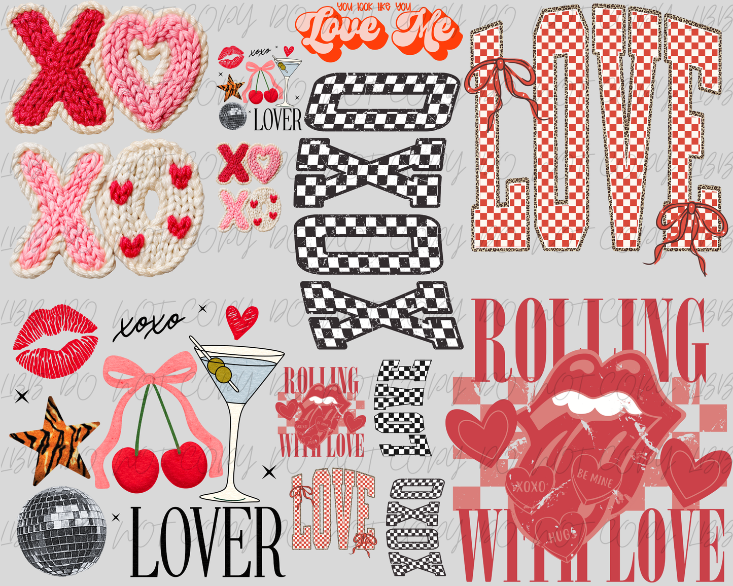 30”x24” LOVER premade gangsheet