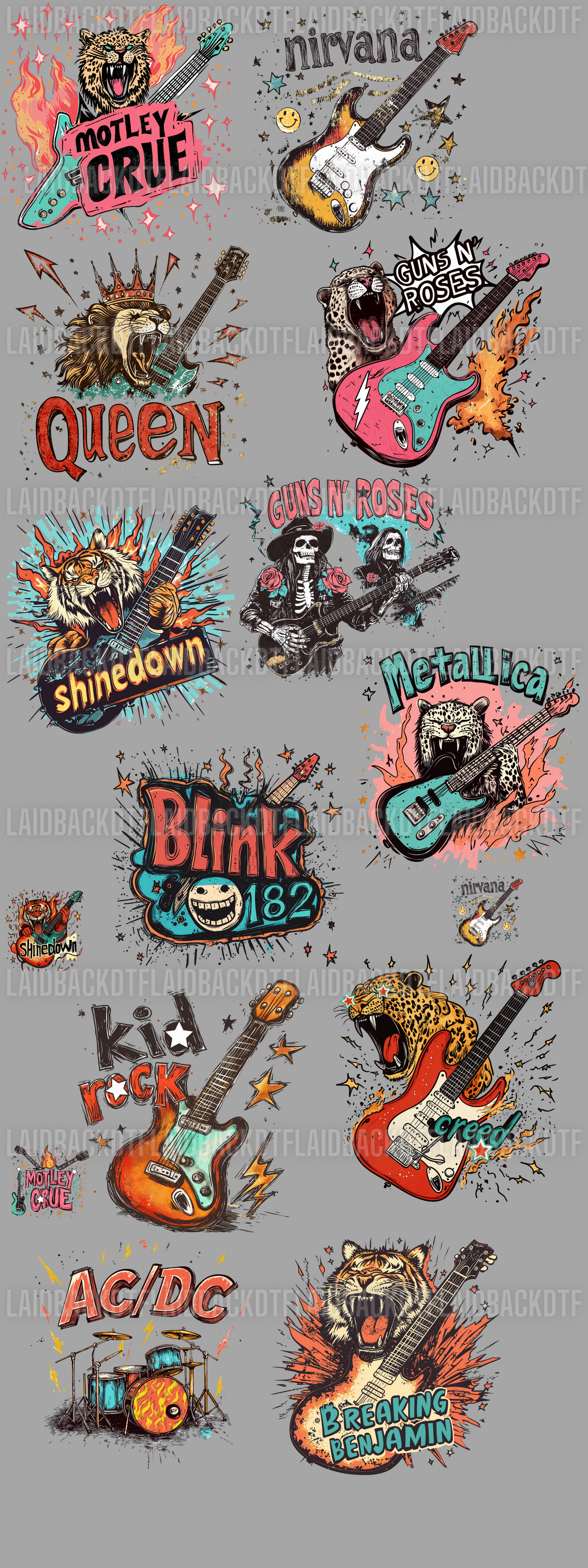 30x80 ROCK N' ROLL GANGSHEET