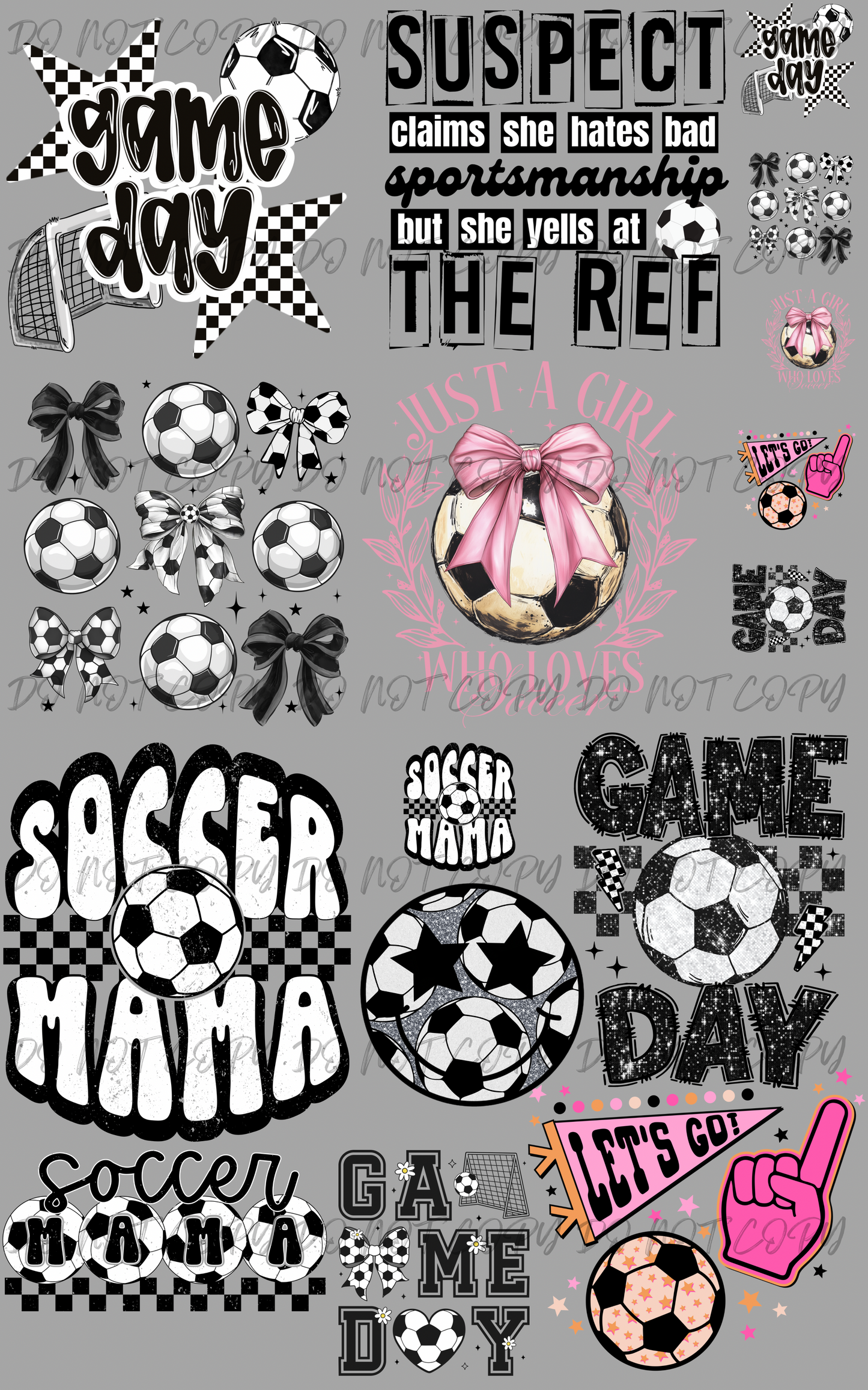30"x48" Soccer Premade Gangsheet