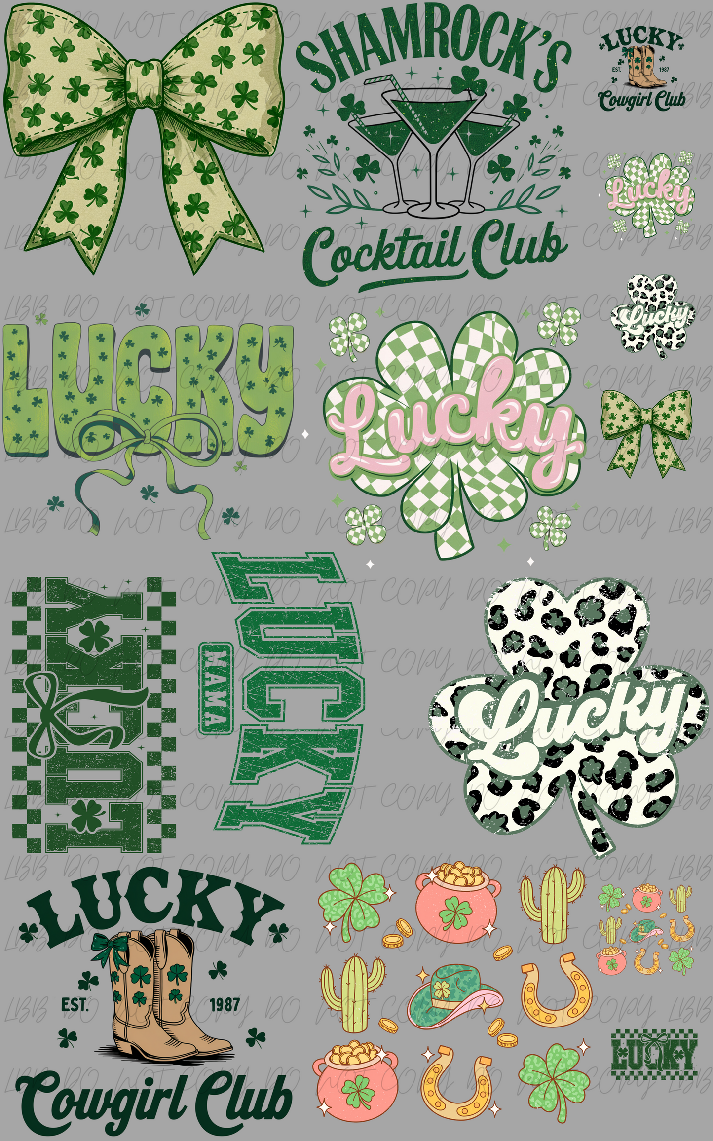 30"x48" St. Patty Day PREMADE GANGSHEET
