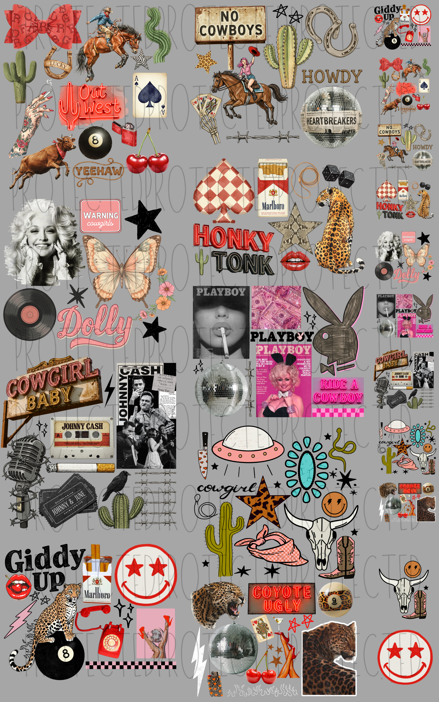 30"x48" Collages For Dayz PREMADE GANGSHEET