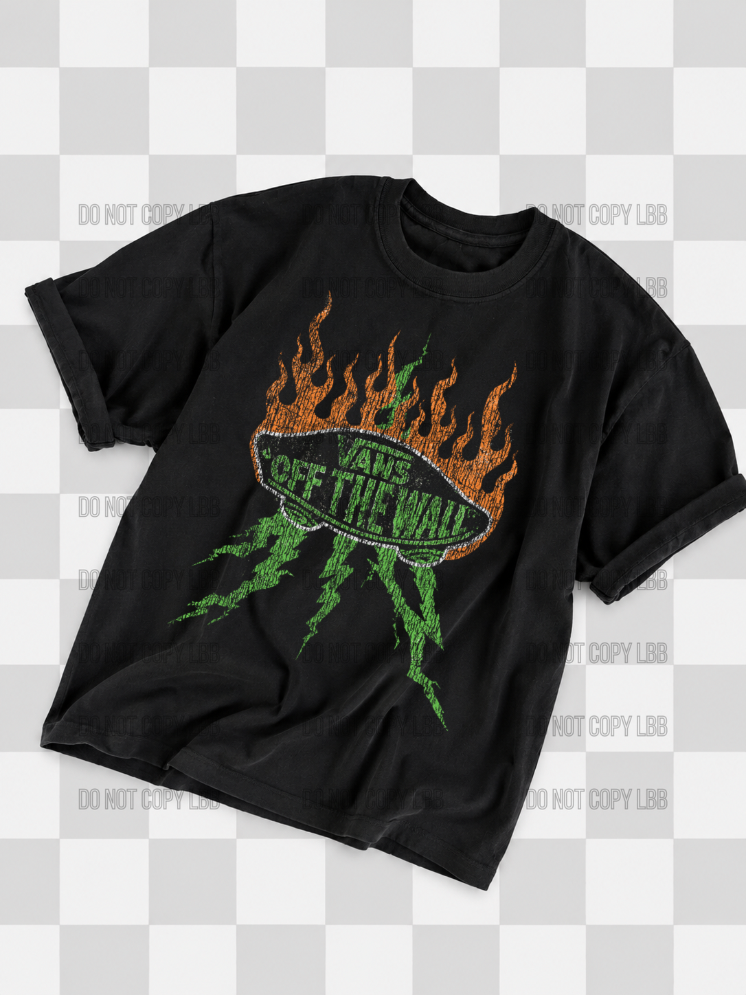 Off the wall DTF TRANSFER *dark color shirt only