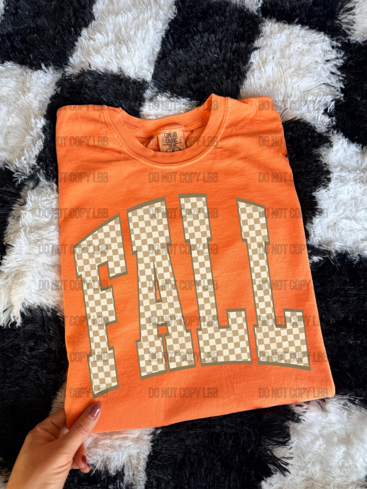 Fall check DTF TRANSFER