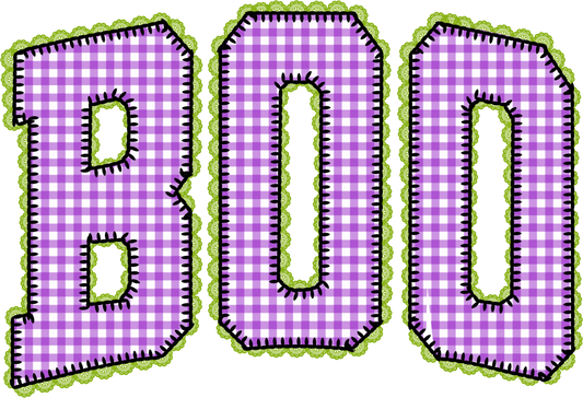 BOO lace DTF TRANSFER