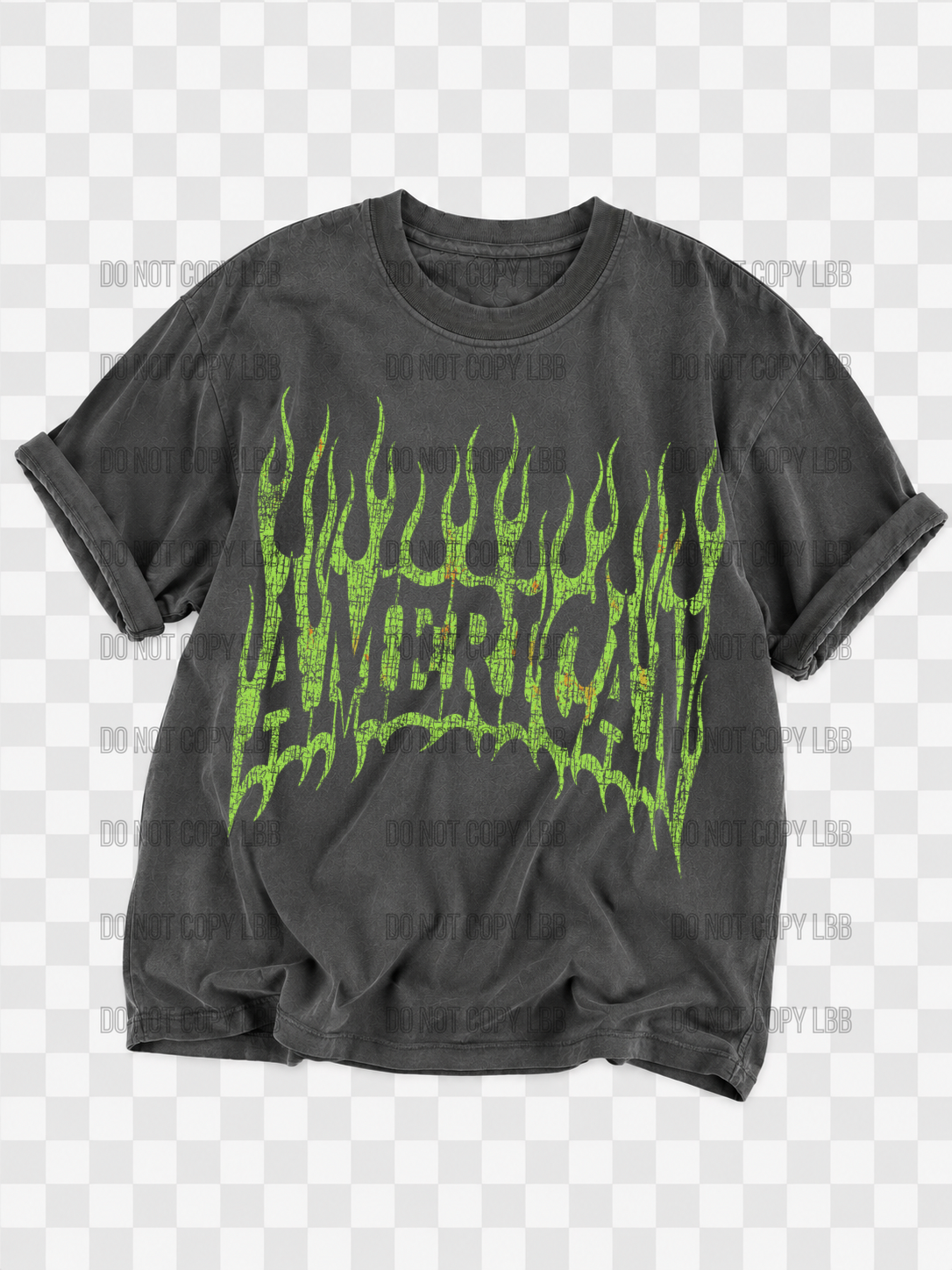 American DTF TRANSFER *dark color shirt only