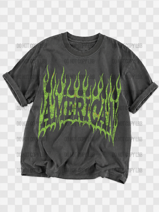 American DTF TRANSFER *dark color shirt only