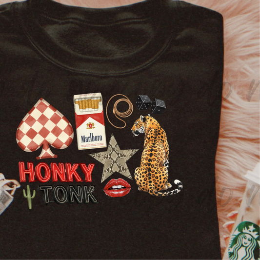 Honky Tonk Collage DTF Transfer