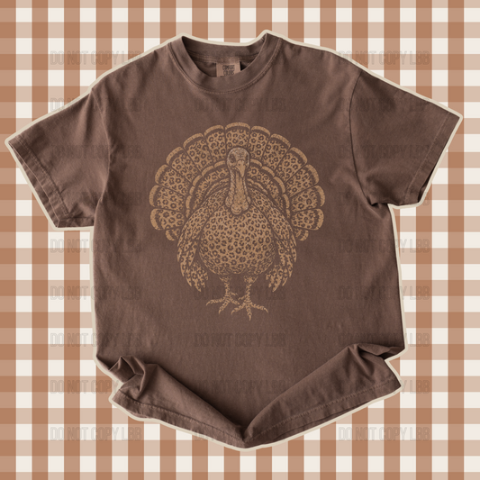 Halftone turkey DTF TRANSFER