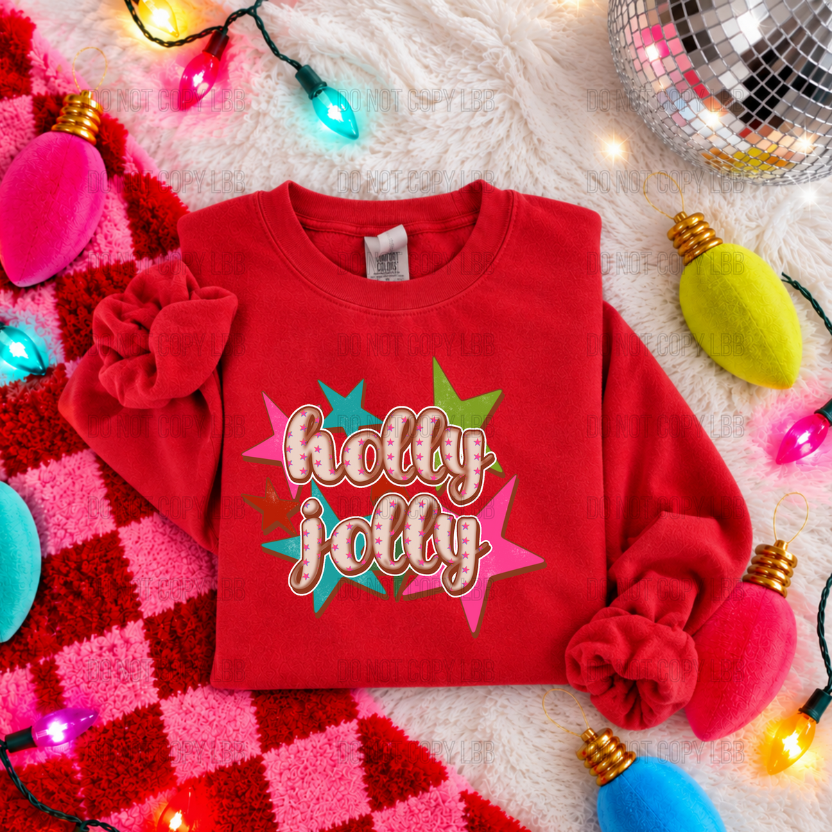 Holly jolly DTF TRANSFER