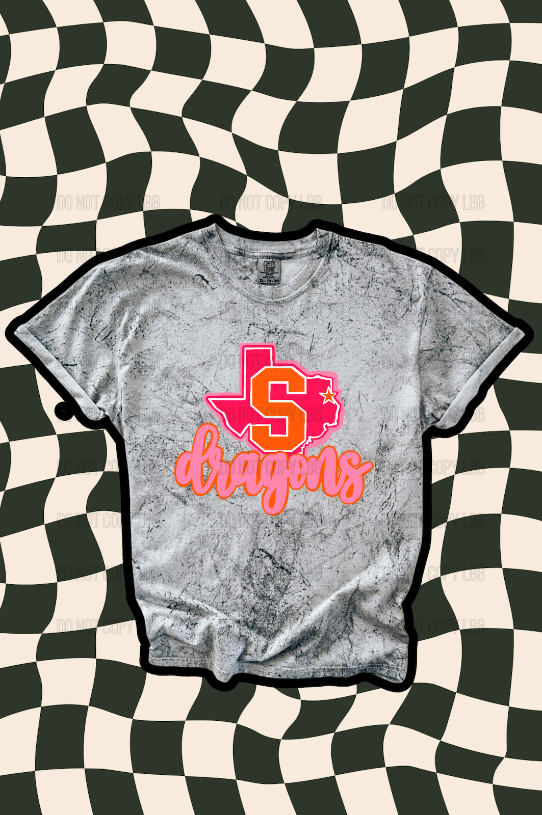 S dragons PINK & ORANGE DTF TRANSFER