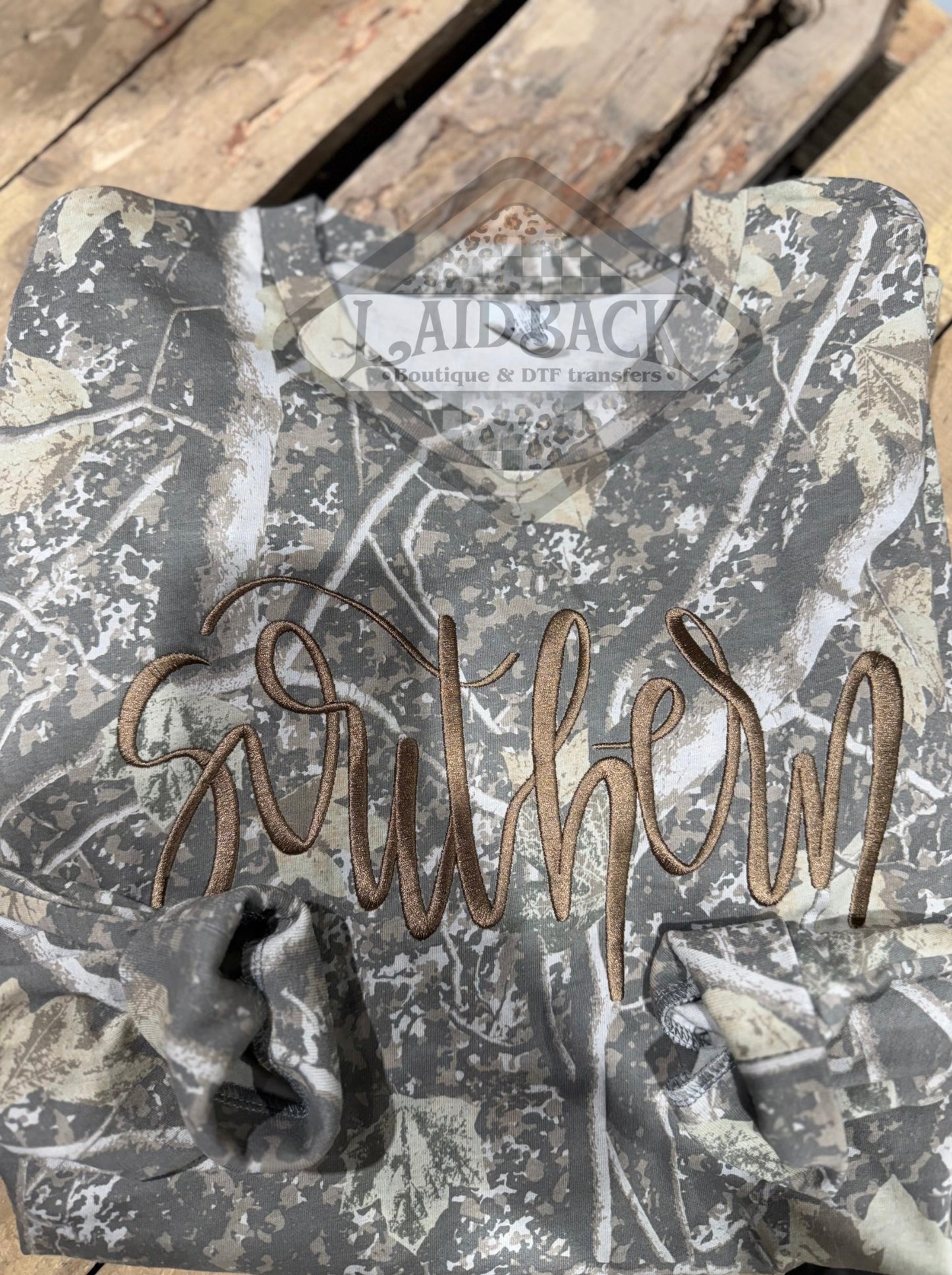 Southern Embroidered Camo