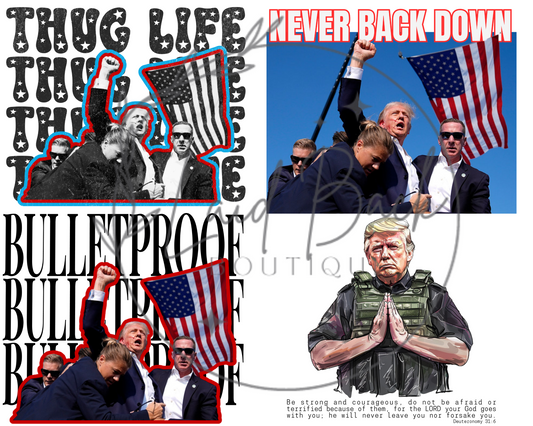 30x24 You missed TRUMP gang sheet