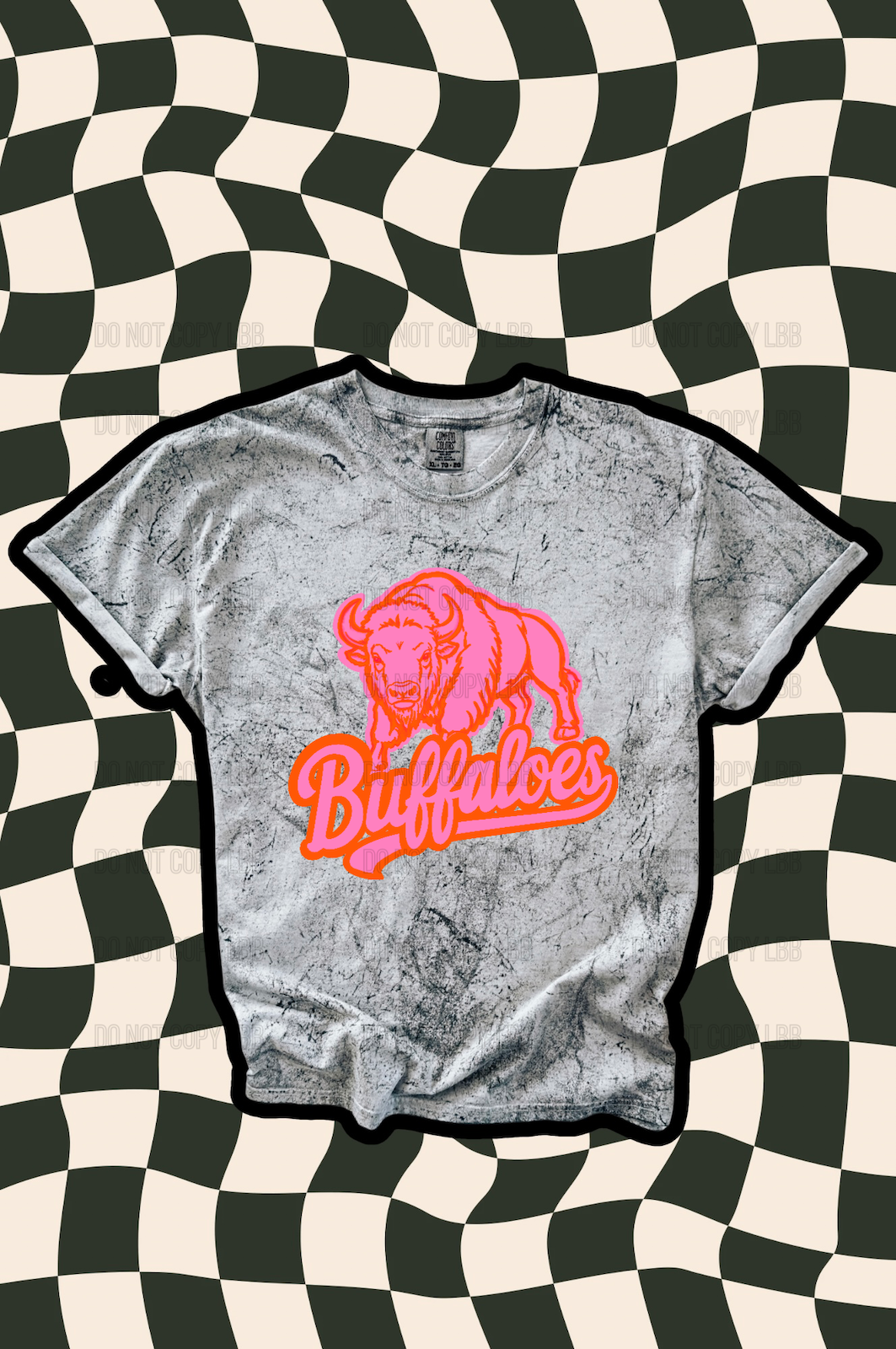 Buffaloes PINK & ORANGE DTF TRANSFER