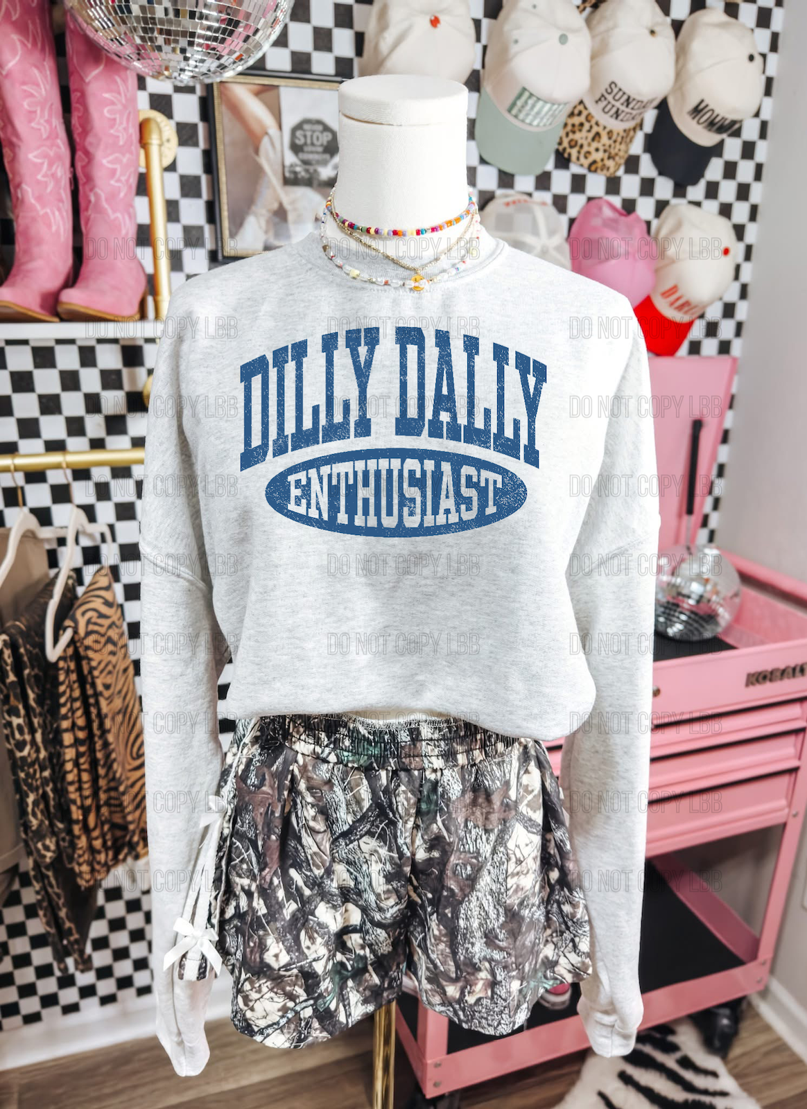 DDE BLUE distressed DTF TRANSFER
