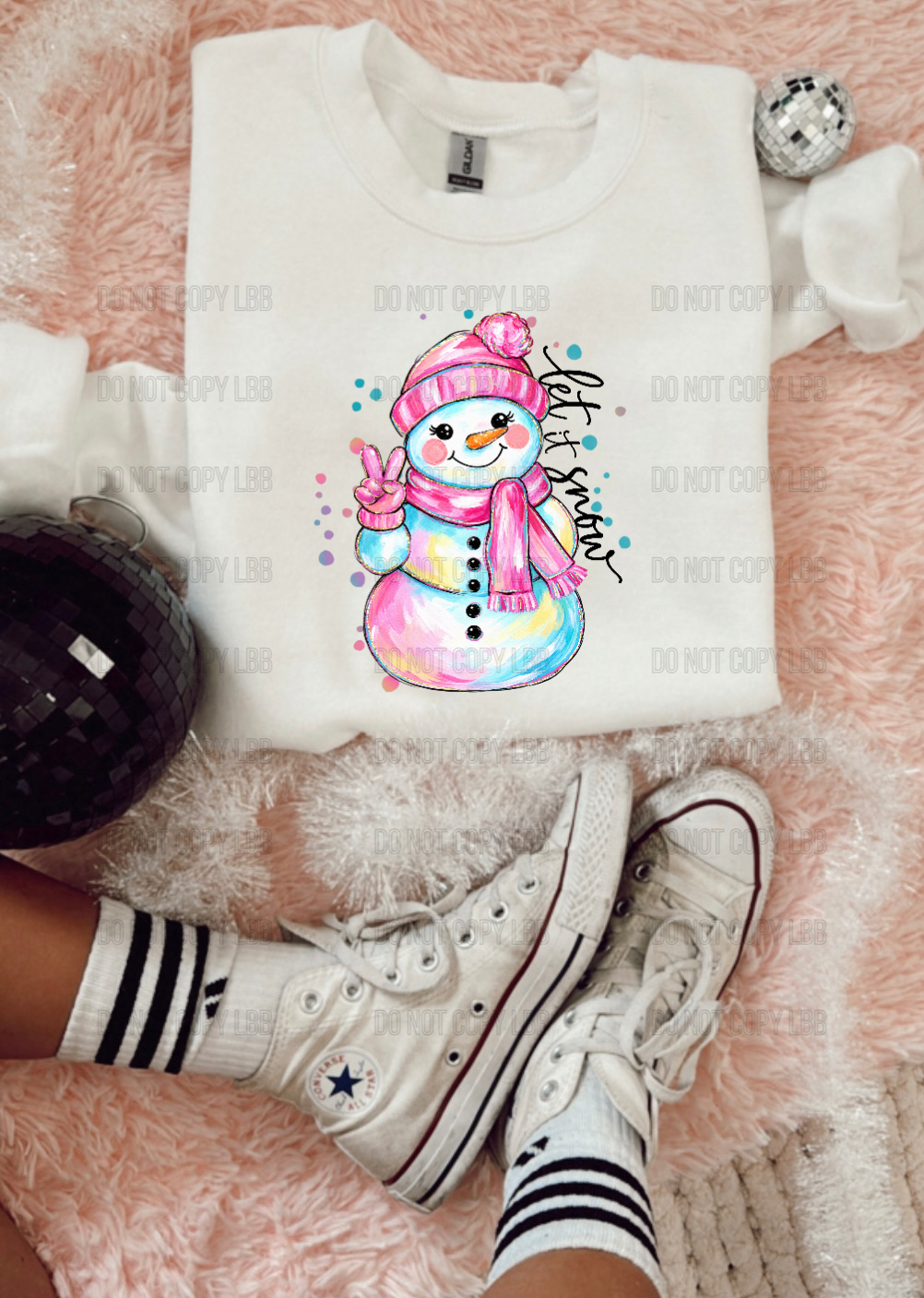 Let it snow DTF TRANSFER