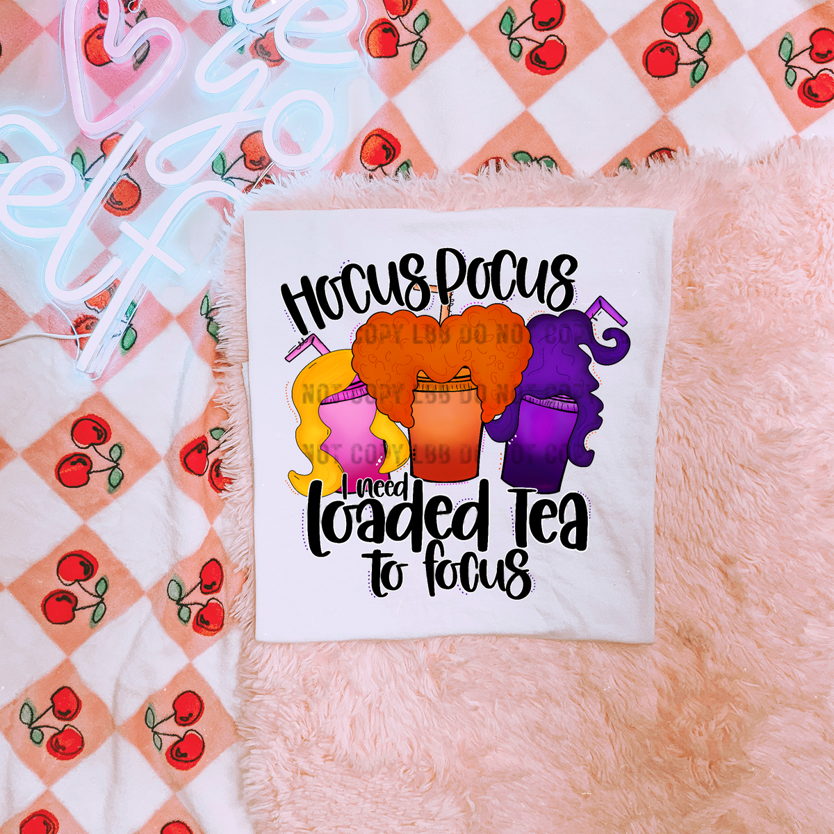 Loaded tea DTF TRANSFER