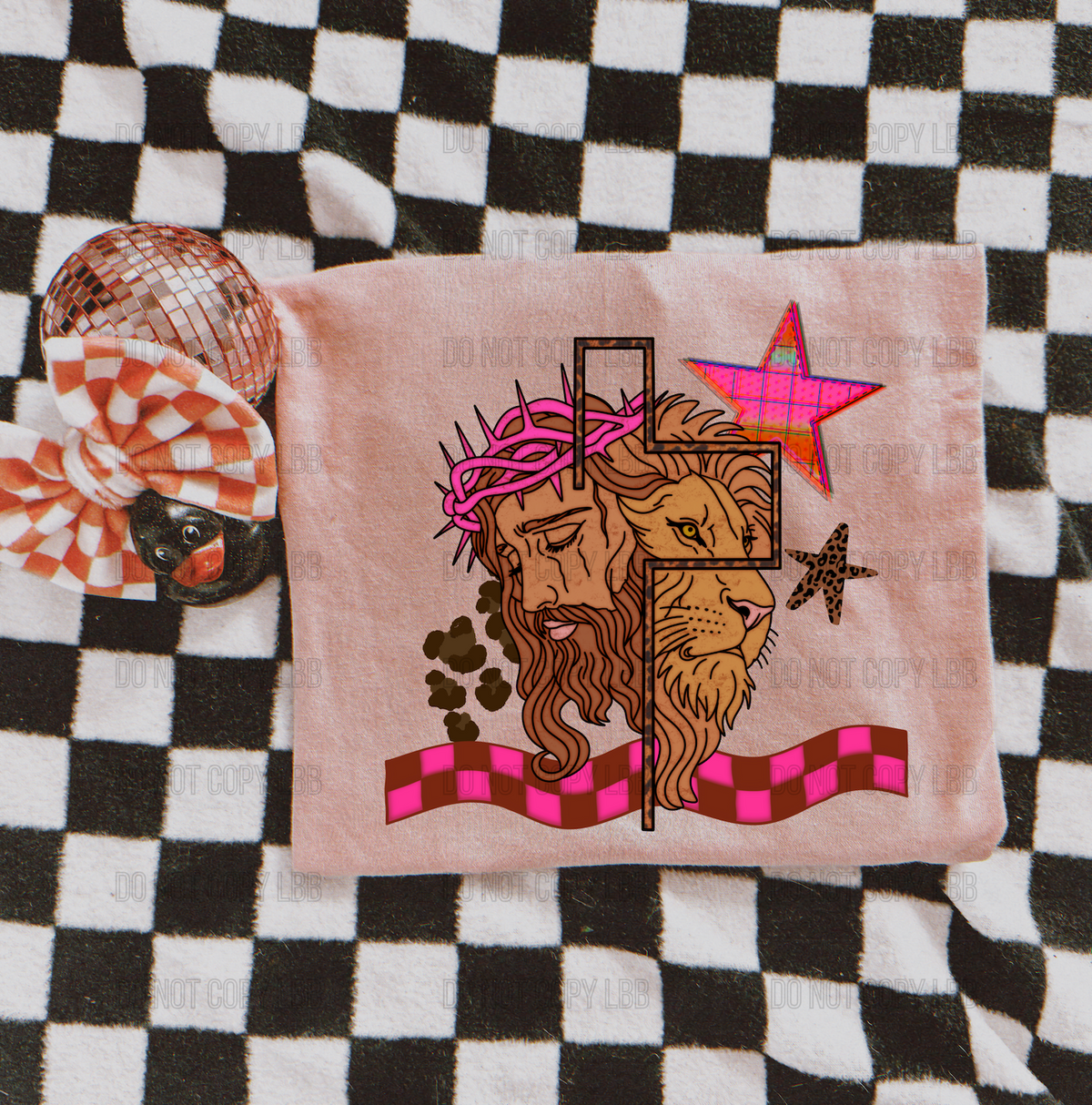 Jesus & Lion DTF TRANSFER