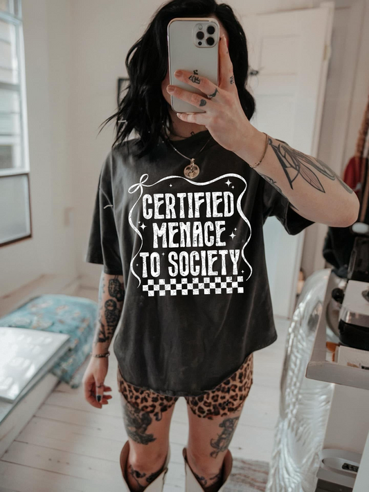 Certified menace to society DTF TRANSFER