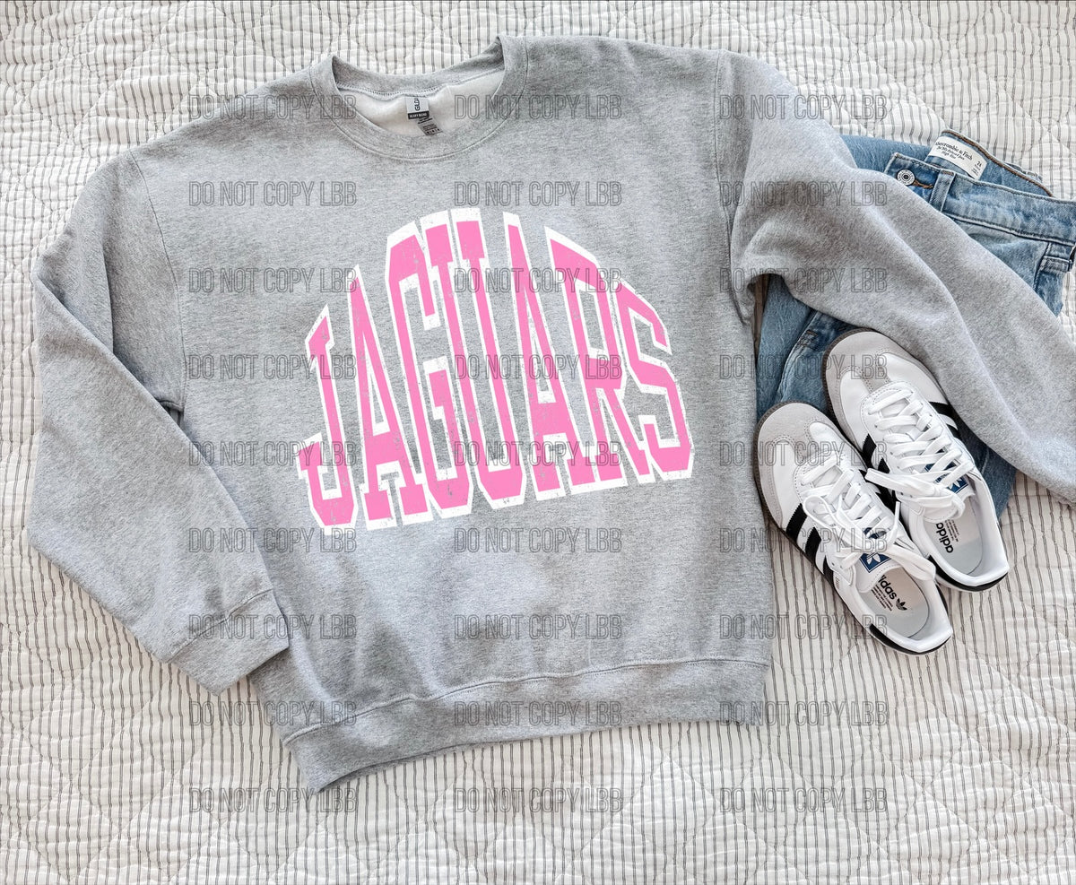 Pink jaguars DTF TRANSFER