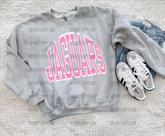 Pink jaguars DTF TRANSFER