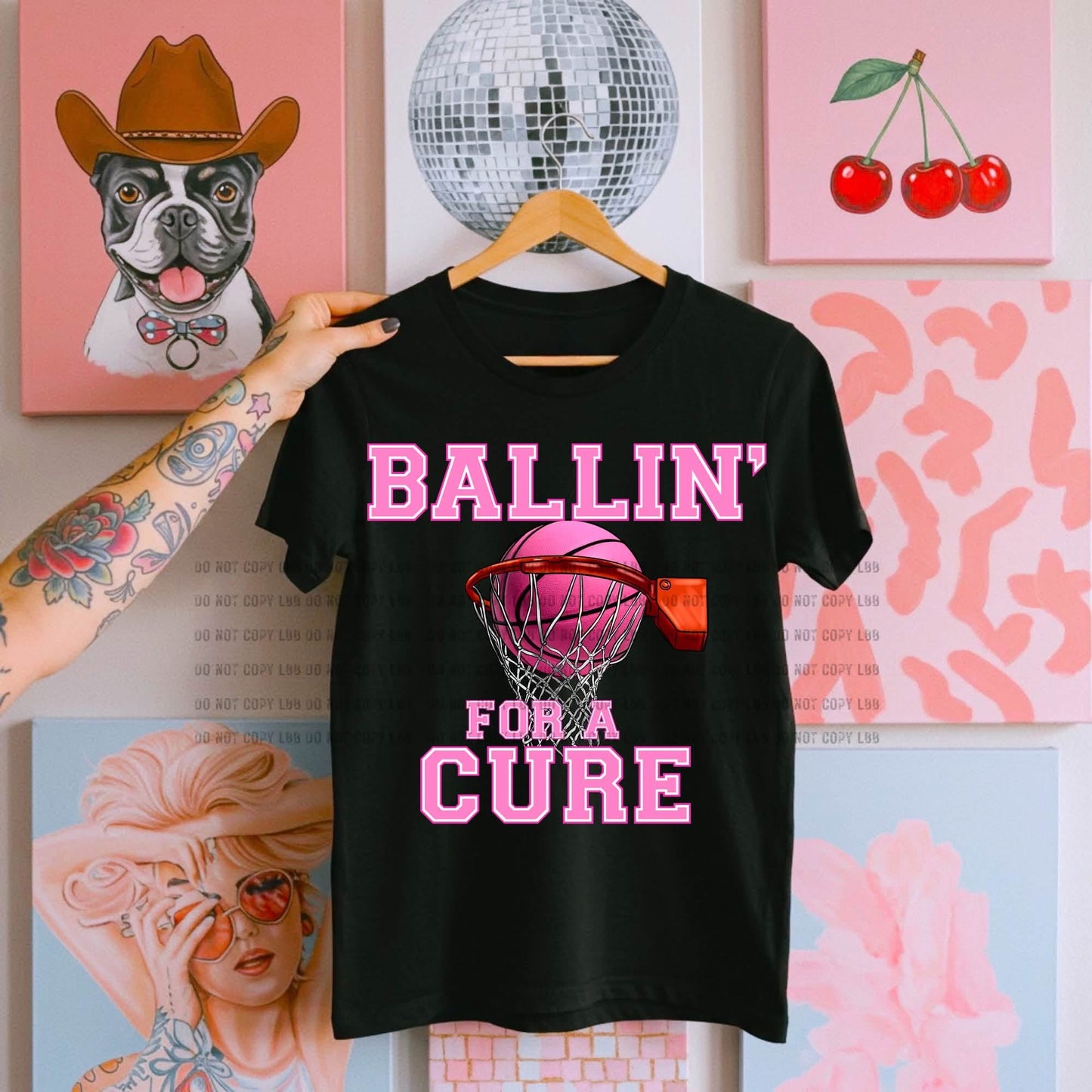 Ballin for a cure DTF TRANSFER
