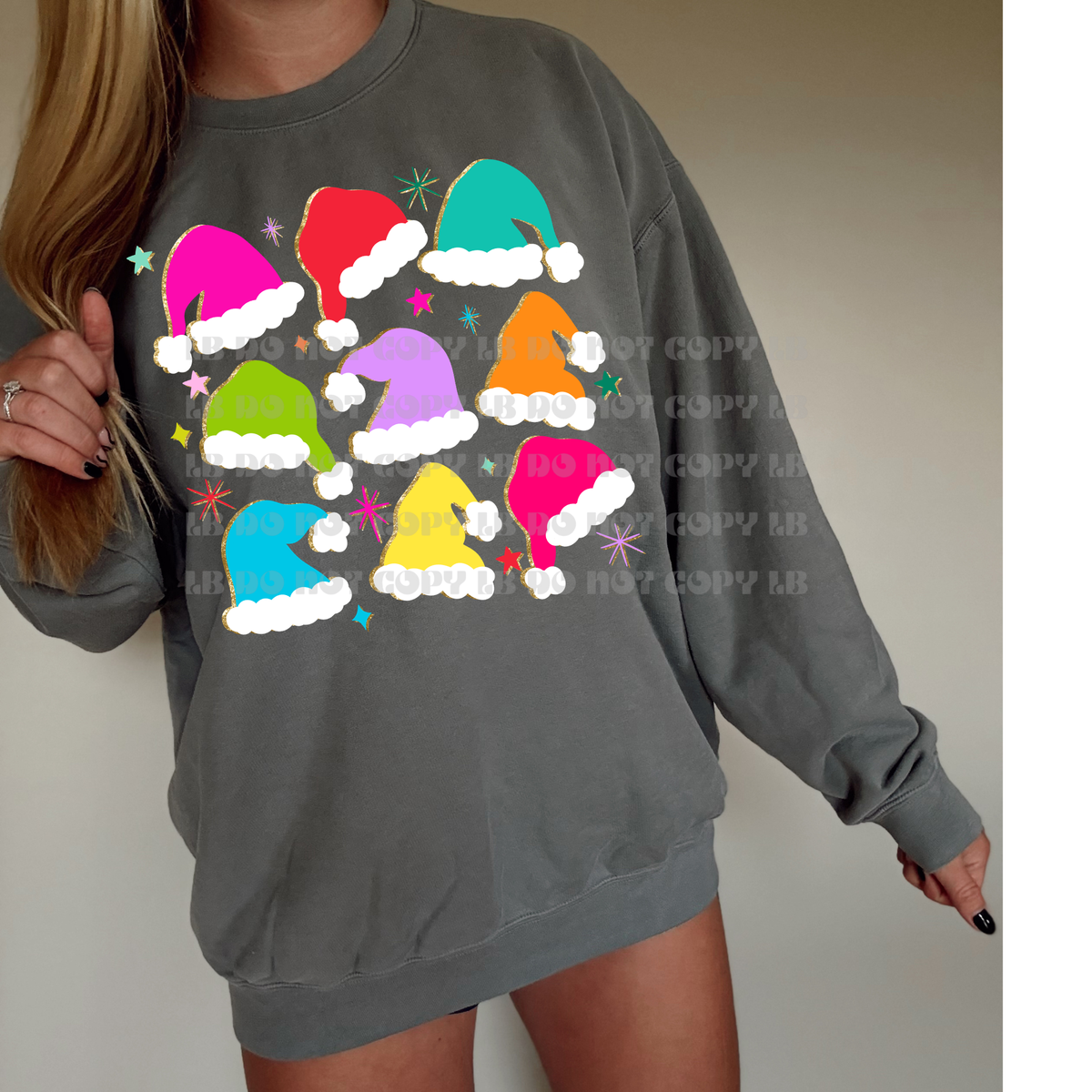Merry hats DTF TRANSFER
