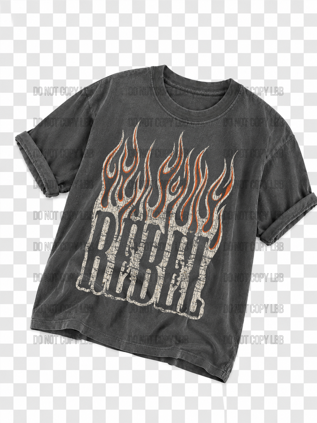 Rebel DTF TRANSFER *dark color shirt only