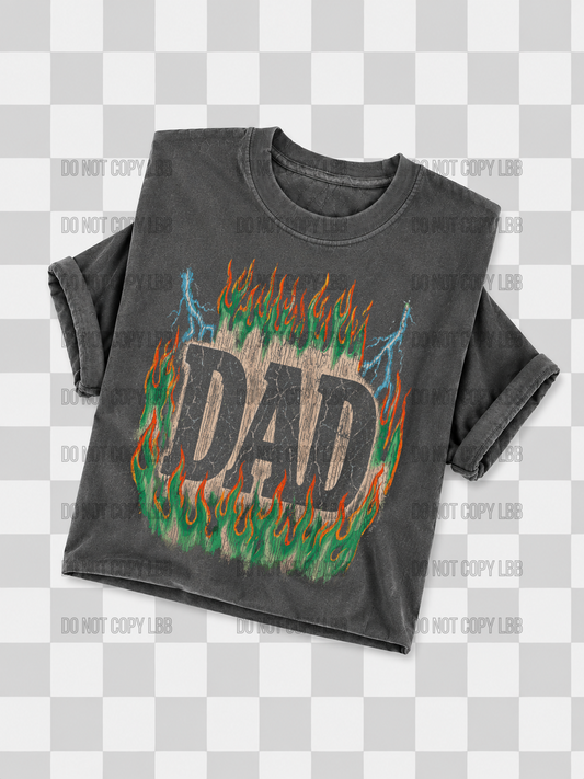 Dad DTF TRANSFER *dark color shirt only