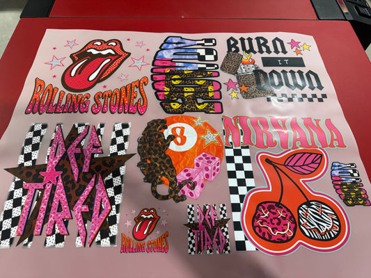 30”x24” Good Vibes PREMADE DTF GANGSHEET